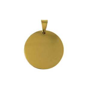 Placa Redonda 3.0 cm x 3.0 cm - Acero