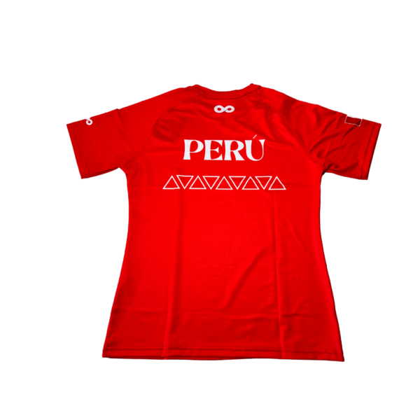 IDoo® Polo de Running PERU G1 Rojo | Mujer | Manga Corta - Imagen 2